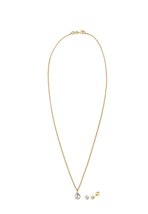 SPARKLING BASIC SET - MIT KRISTALLEN VON SWAROVSKI® - Earrings - gold-coloured