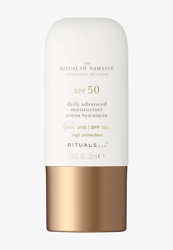 SPF 50 DAILY ADVANCED MOISTURISER - THE RITUAL OF NAMASTE - SAFFRON FLOWER & TAMARIND - Tinted moisturiser