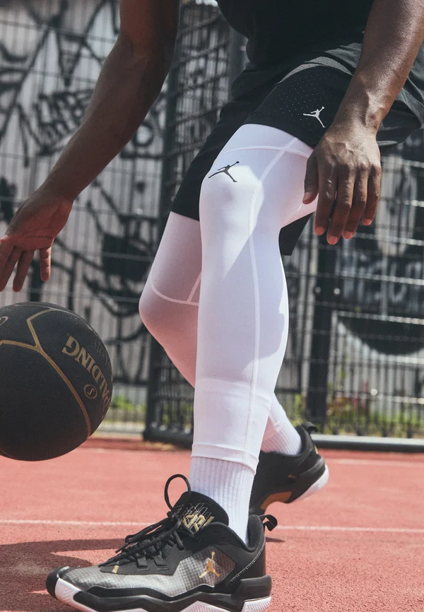 SPORT 3QT TIGHT - Base layer - white/black