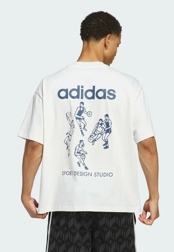 SPORT DESIGN STUDIO PLAYERS GRAPHIC - Print T-shirt - cloud white/preloved ink