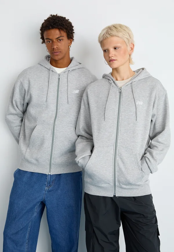 SPORT ESSENTIALS LOGO FULL ZIP UNISEX - Zip-up sweatshirt - athletic grey