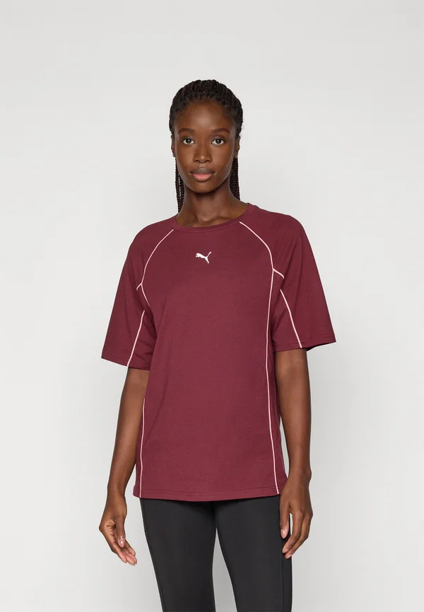 SPORT RELAXED TEE - Print T-shirt - ruby shimmer