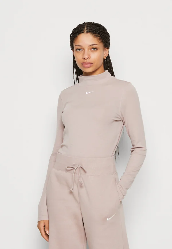 SPORTSWEAR ESSENTIAL - Long sleeved top - diffused taupe/white