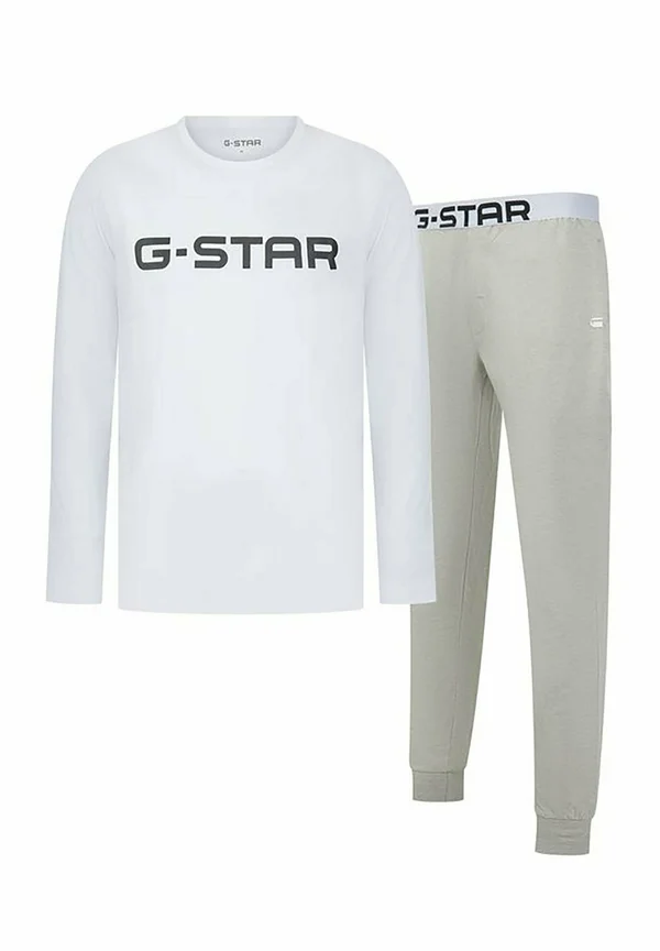 SRUNDHALS, LOGO SET - Pyjamas - weiß grau