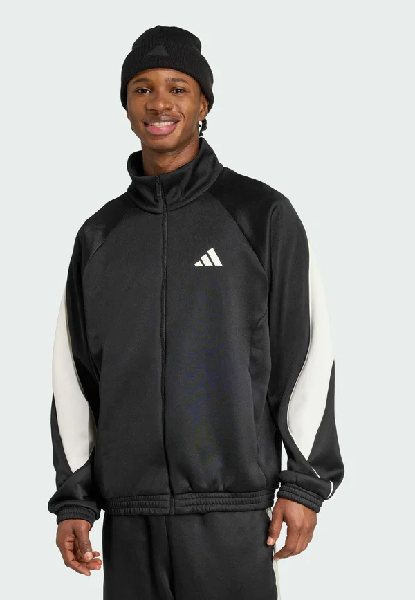STADIUM - Zip-up sweatshirt - black   off white