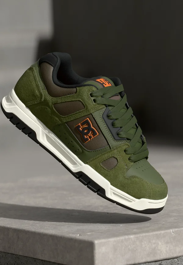 STAG - Trainers - olive/offwhite