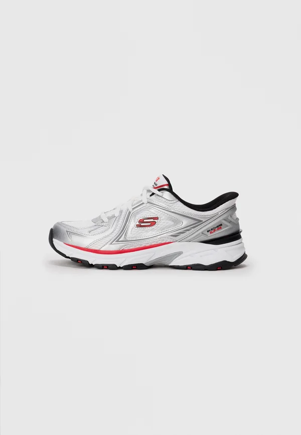 STAMINA - Trainers - white/silver-coloured/red