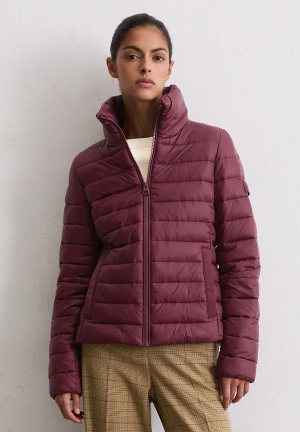 STAND UP COLLAR SMALL CHAMBERS WELT POCKETS - Light jacket - aubergine red