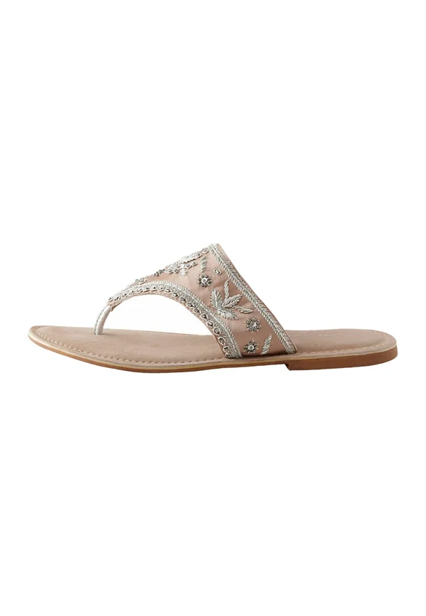 STANDARD WIDE FIT - FOREVER COMFORT CHUNKY BEADED TOE - T-bar sandals - mottled pink