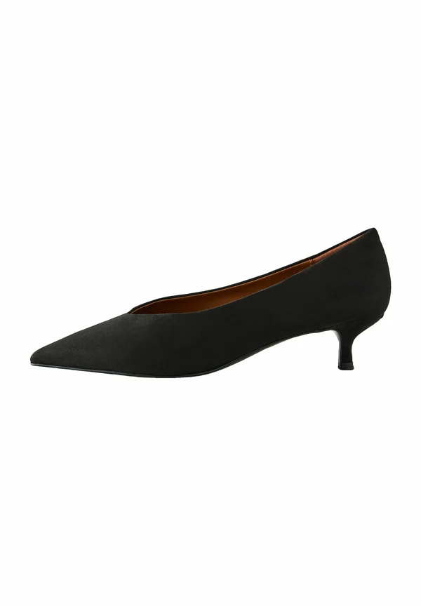 STANDARD WIDE FIT - FOREVER COMFORT POINT TOE LOW KITTEN - Classic heels - black