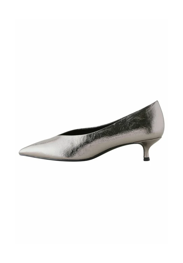 STANDARD WIDE FIT - FOREVER COMFORT POINT TOE LOW KITTEN - Classic heels - pewter