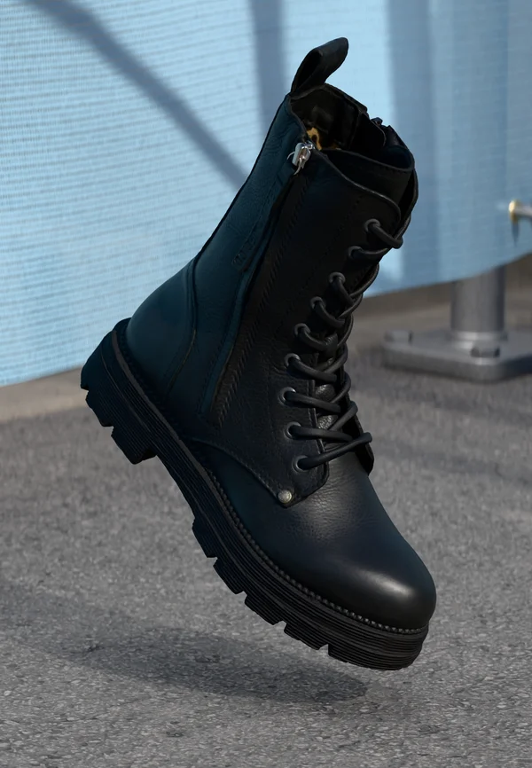 STANDING - Platform ankle boots - black