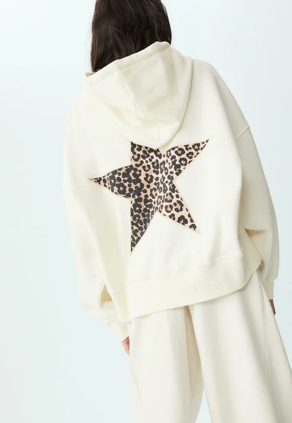 STAR AND LEOPARD - Hoodie - beige