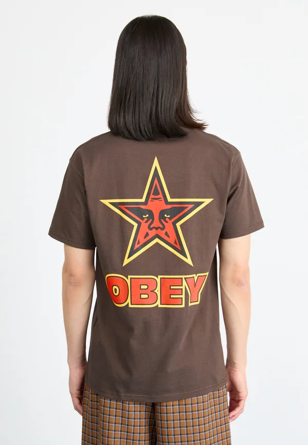 STAR - Print T-shirt - java brown