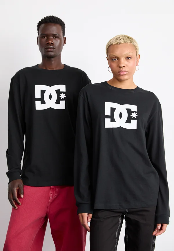 STAR UNISEX - Long sleeved top - black