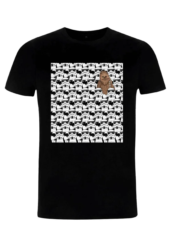 STAR WARS: CLASSIC WHAT IS CHEWIE DOING THERE UNISEX - Print T-shirt - black