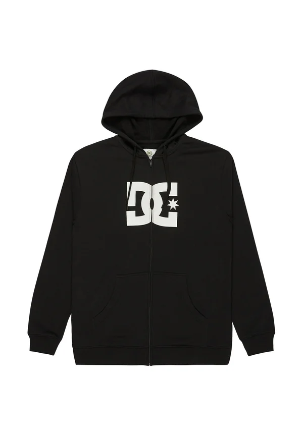 STAR - Zip-up sweatshirt - black
