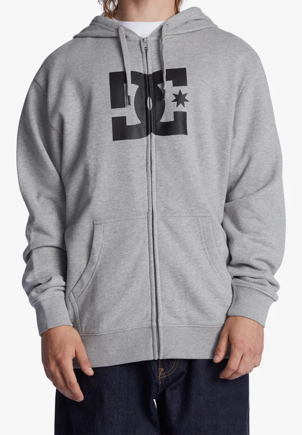 STAR - Zip-up sweatshirt - heather grey