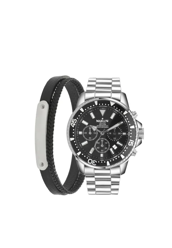 STATEMENT SET - Chronograph watch - silver-coloured