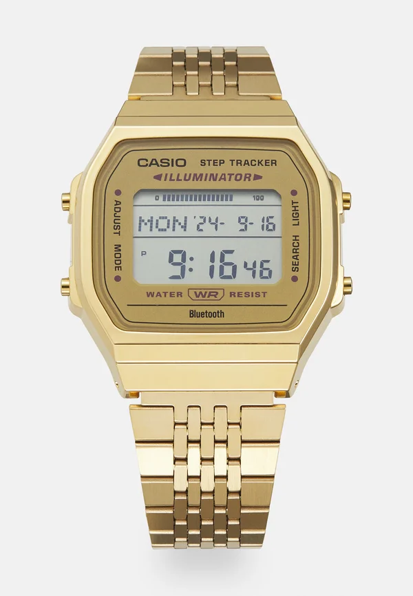 STEP TRACKER UNISEX - Digital watch - gold-coloured