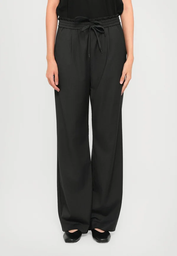 STEVEN DRAWSTRING CONTRAST PANTS - Trousers - dark grey