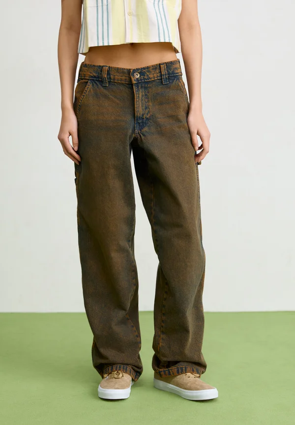 STEVENSVILLE CARPENTER - Relaxed fit jeans - indigo brown tinted