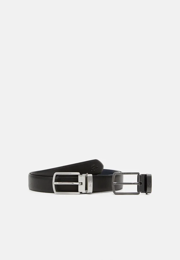 STITCHED BOX SET - Belt - noir marine