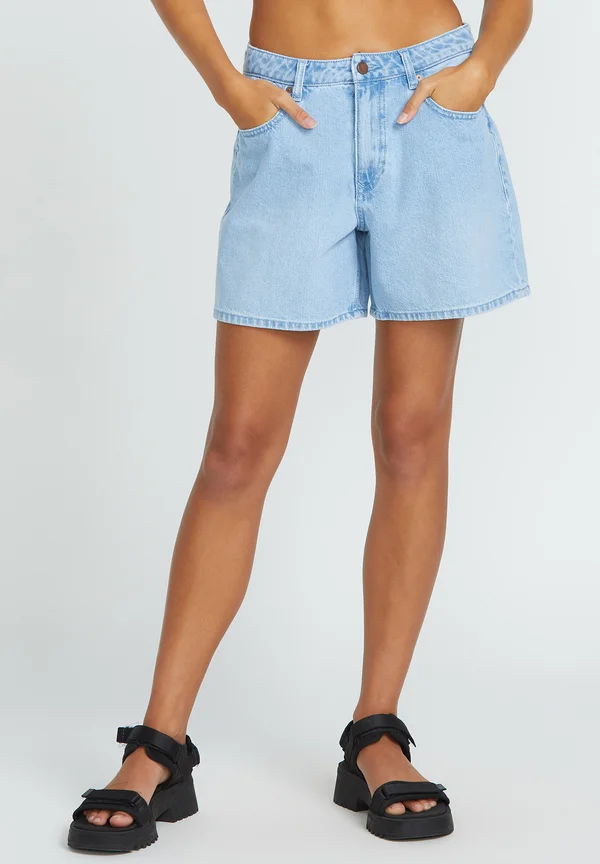 STONED BOYFRIEND - Denim shorts - blue bird