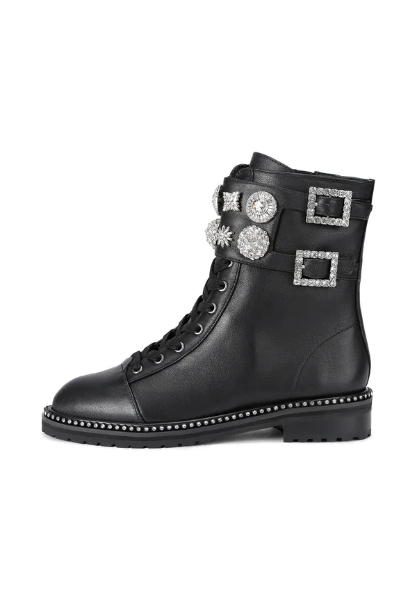STOOP COMBAT - Cowboy/biker ankle boot - black