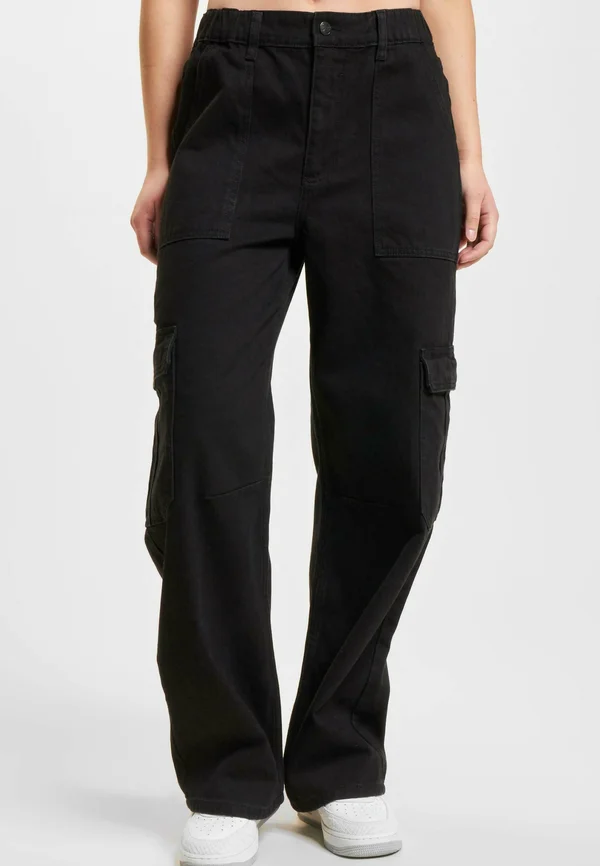 Straight leg jeans - black