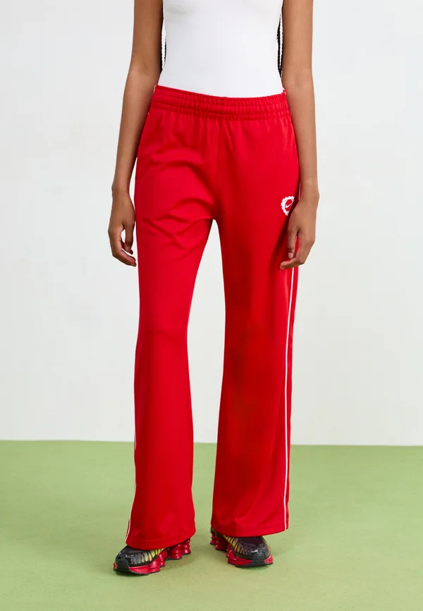 STRAIGHT PANT - Tracksuit bottoms - university red/white