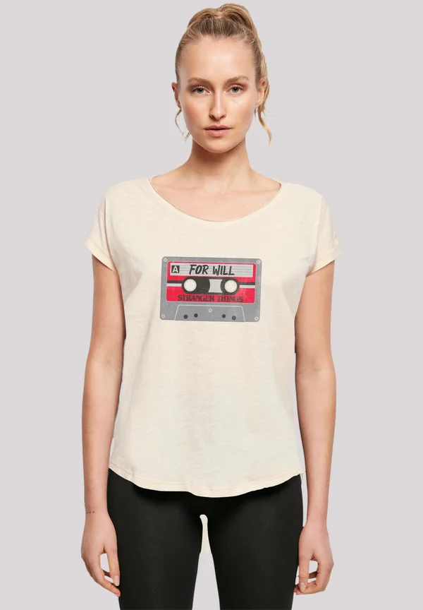 STRANGER THINGS CASSETTE FOR WILL NETFLIX TV SERIES - Print T-shirt - whitesand