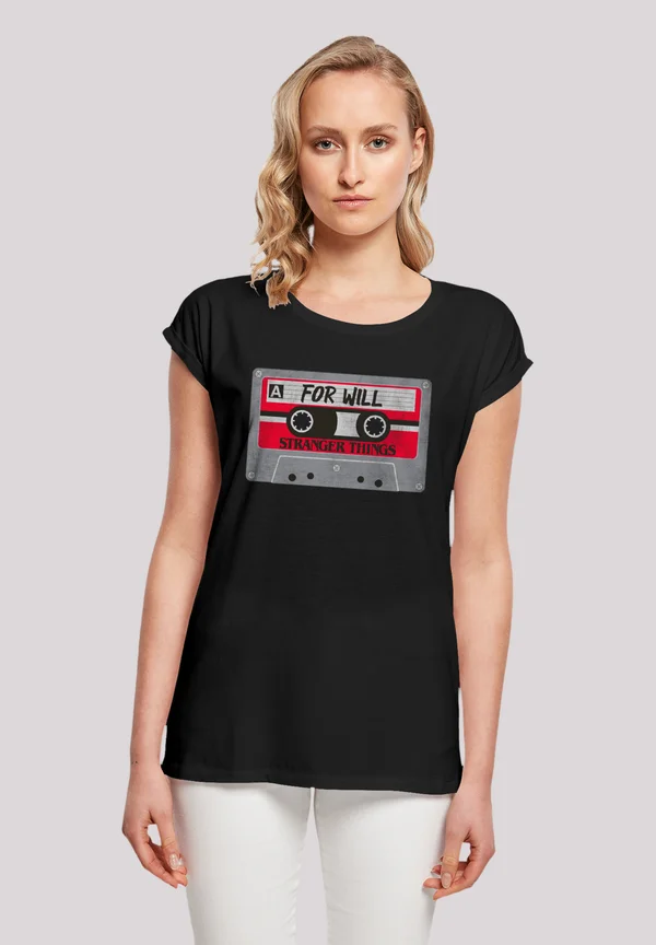 STRANGER THINGS CASSETTE FOR WILL NETFLIX TV SERIES - Print T-shirt - schwarz