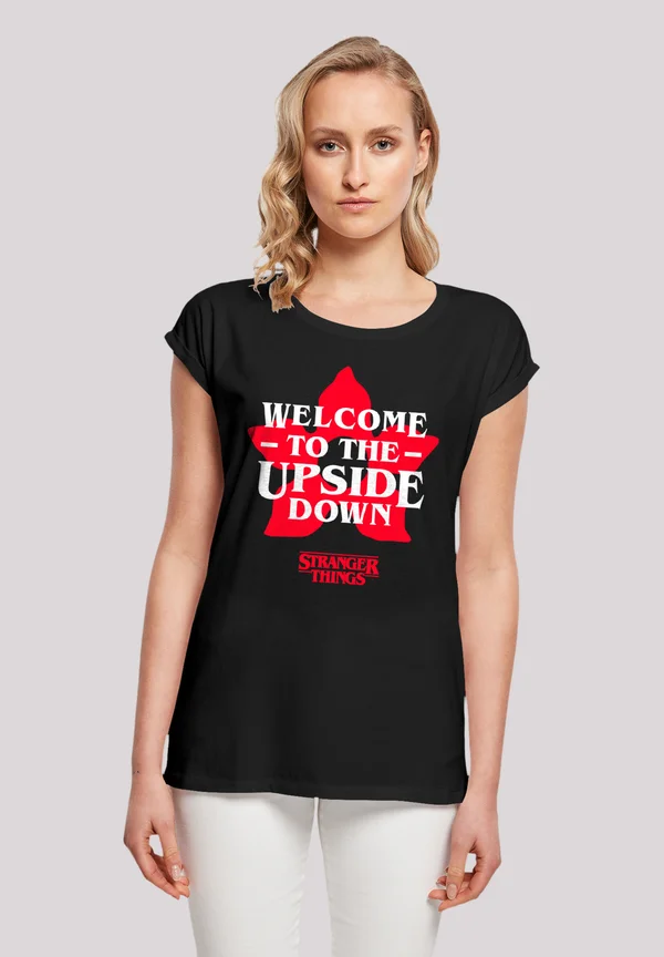 STRANGER THINGS UPSIDE DOWN DREAMS NETFLIX TV SERIES - Print T-shirt - schwarz