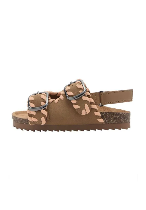 STRAP WITH BUCKLE - Sandals - brown