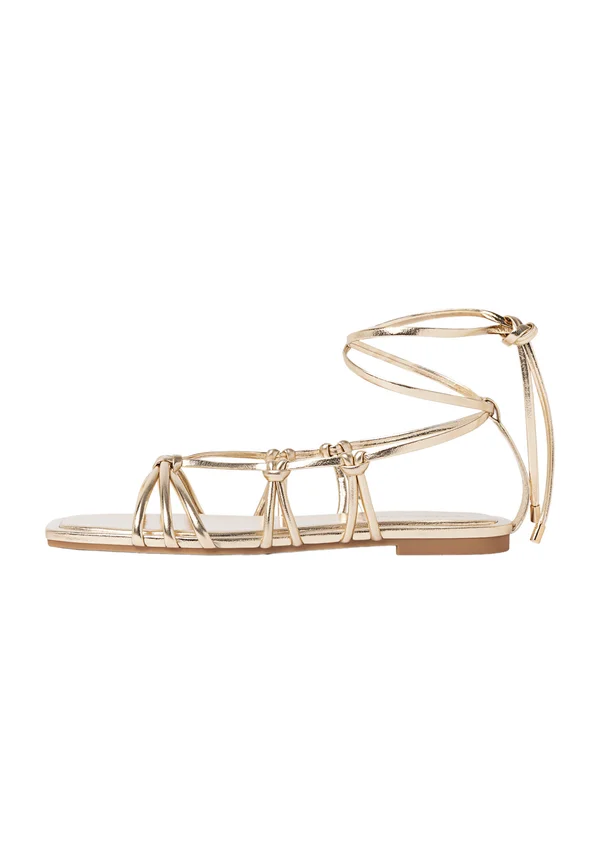STRAPPT FLAT - Sandals - gold coloured