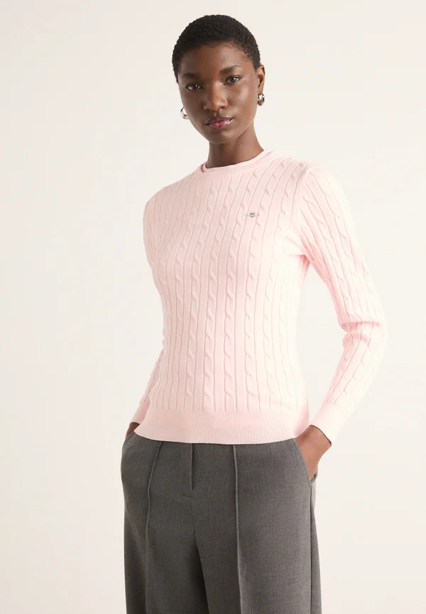 STRETCH C NECK - Jumper - salmon