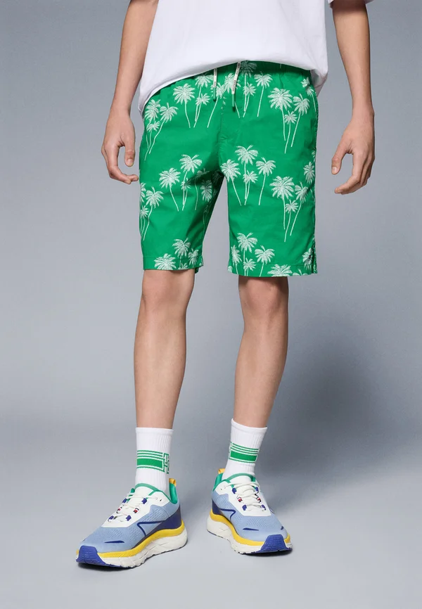 STRETCH PRINTED - Shorts - green