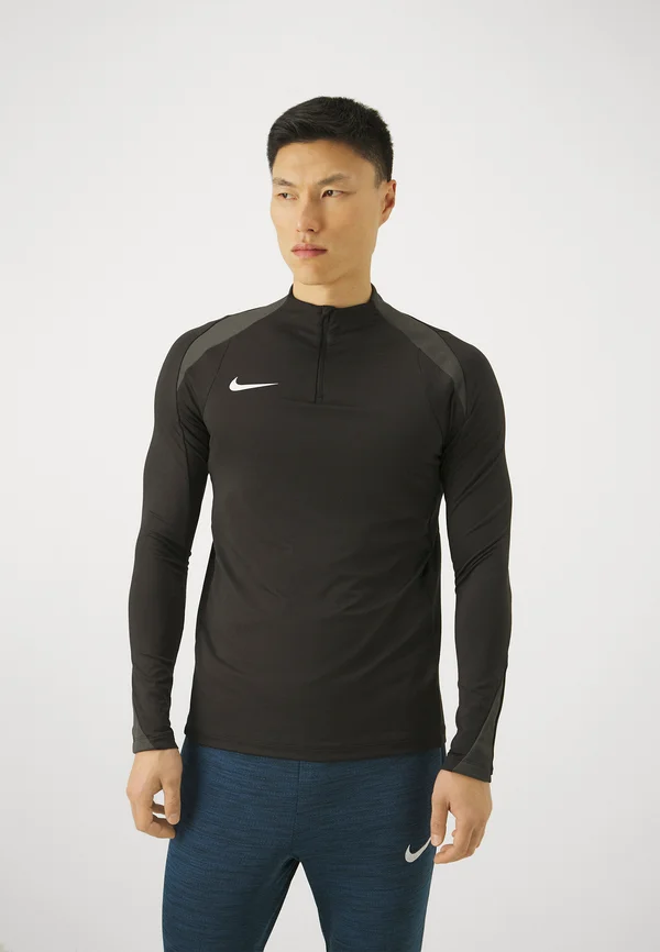 STRIKE DRILL TOP - Long sleeved top - black/anthracite/white