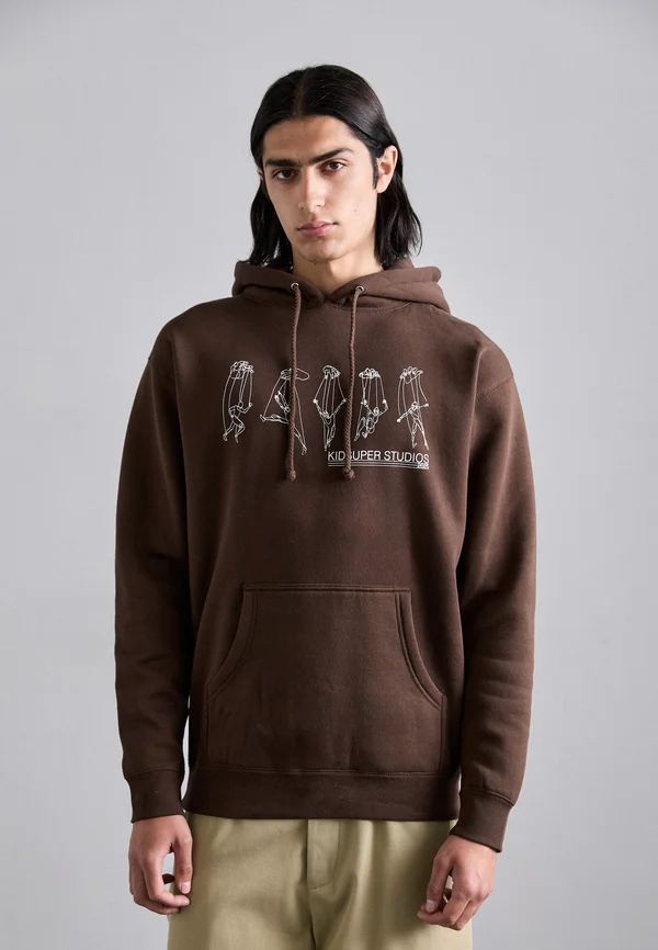STRING PUPPET HOODIE - Hoodie - brown