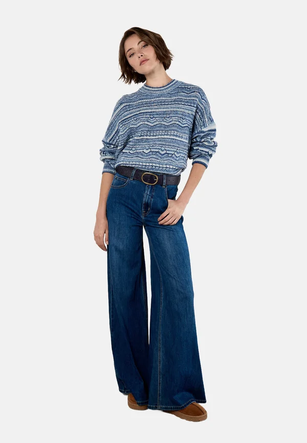STRIPE  - Jumper - blue