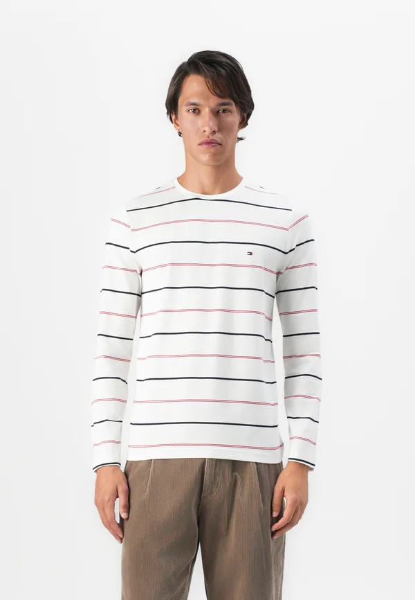 STRIPE TEE - Long sleeved top - ecru