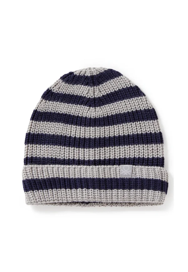 STRIPED - Beanie - grey