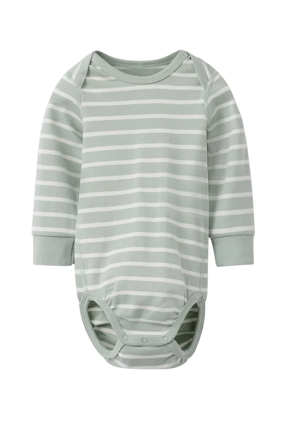 STRIPED - Body - sage green
