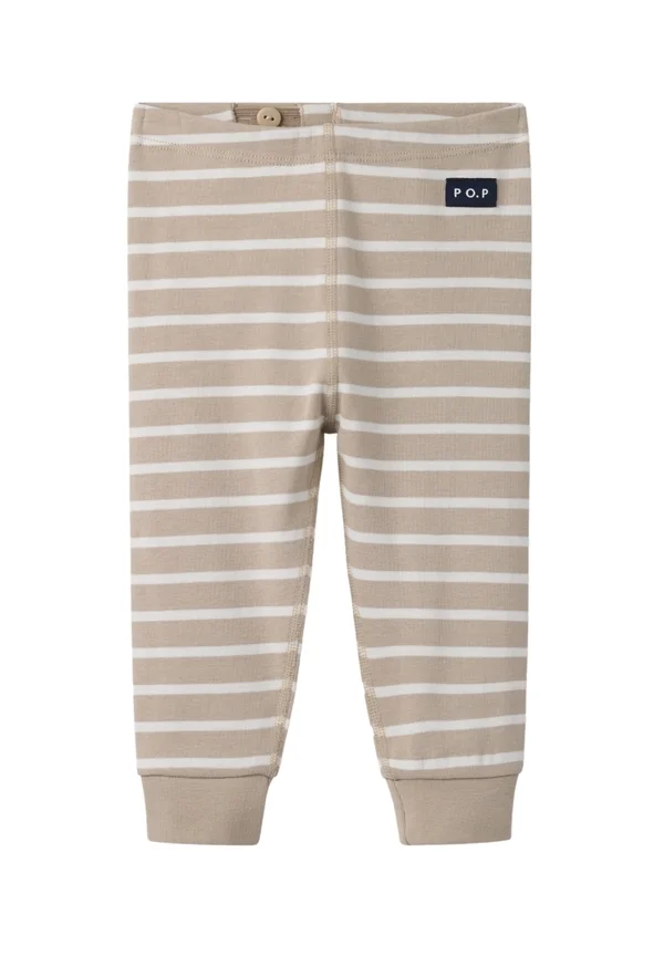 STRIPED EVERYDAY  - Trousers - simply taupe