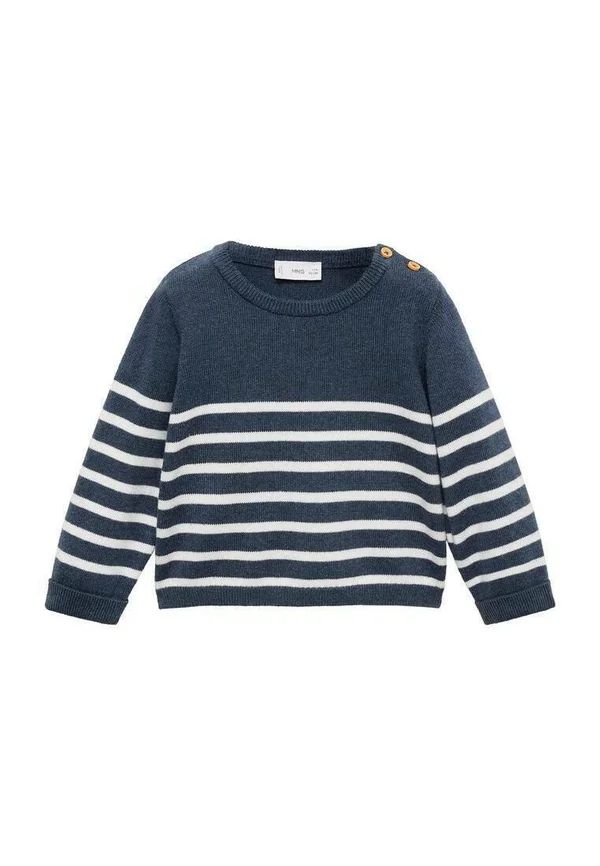 STRIPED - Jumper - dark blue