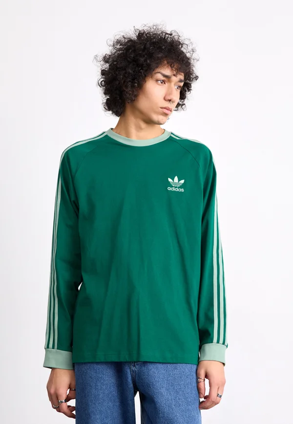 STRIPES - Long sleeved top - collegiate green