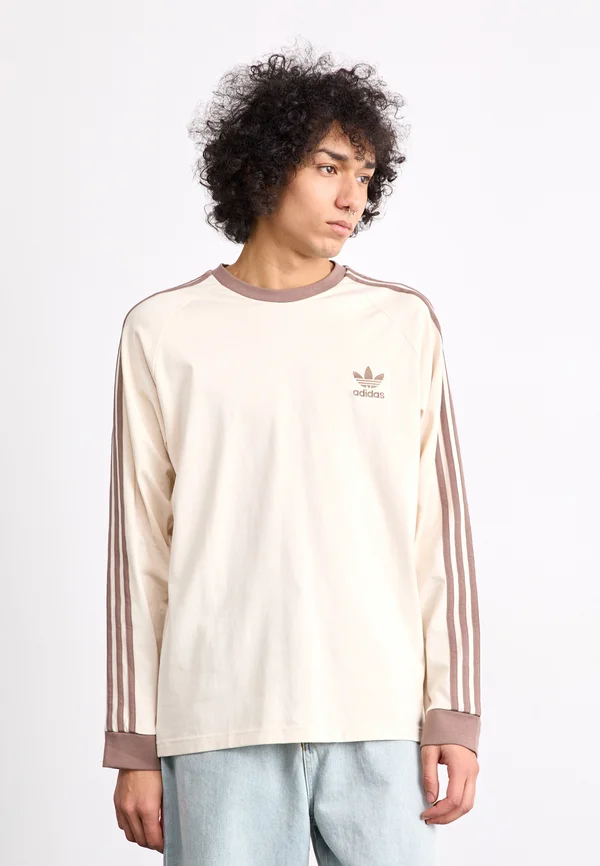 STRIPES - Long sleeved top - trace brown