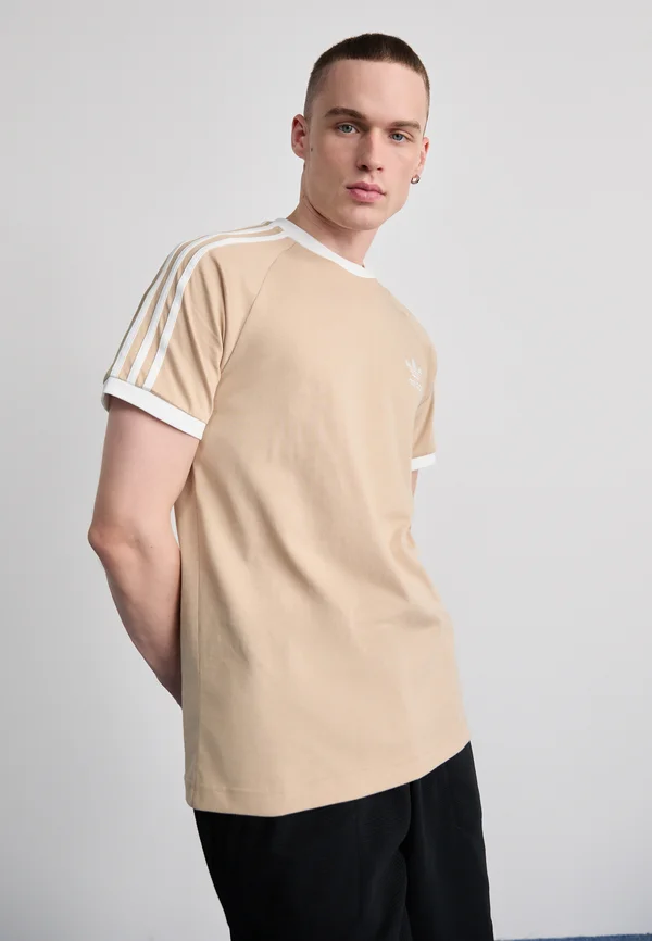 STRIPES - Print T-shirt - magic beige
