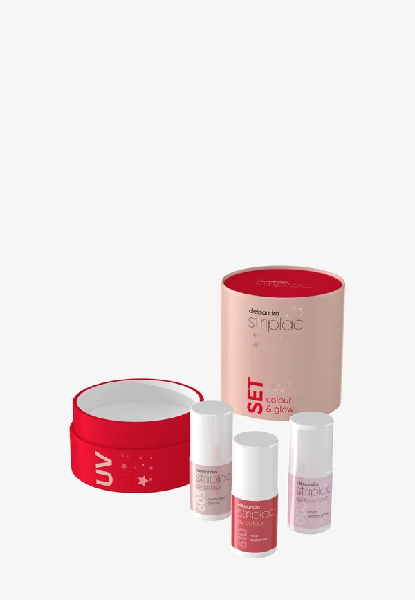 STRIPLAC COLOUR & GLOW UV SET - Nail set - bunt